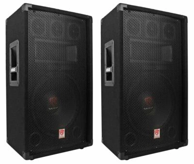 (2) Rockville RSG12.4 12” 3-Way 1000 Watt 4-Ohm Passive DJ/Pro Audio PA Speakers - Image 1 of 4