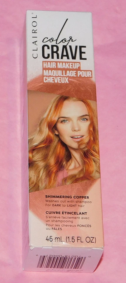 Clairol Color Crave Hair Makeup Shimmering Copper 1.5oz 45ml