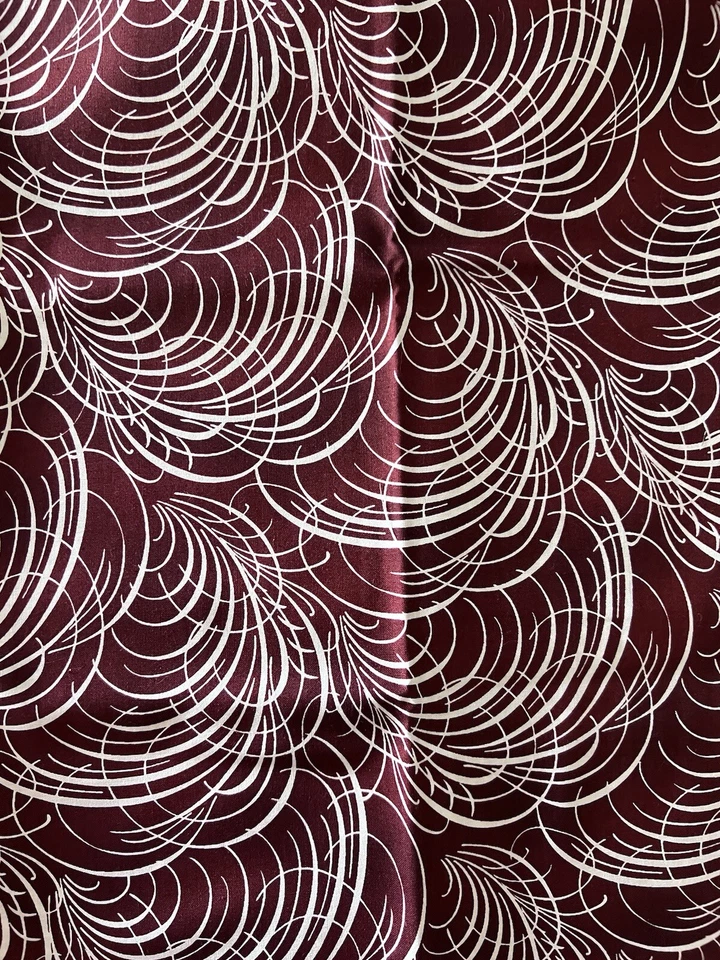 Red Dreamweaver Blender Calligraphy by Jason Yenter for In The Beginning Fabric - Image 1 of 1