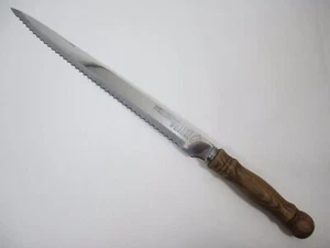 Bennington Forge Vintage Lifetime Cutlery 16" Stainless Serrated Carving Knife - Picture 1 of 12