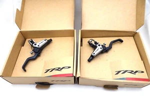 TRP DHR-EVO Pro Disc Brake and Lever, Front/Rear Set, Post Mount, Gray - Picture 1 of 2