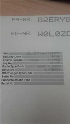 330886636 radio para OPEL SIGNUM 3.0 BASICO 315613 - Imagen 1 de 4