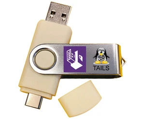 Linux Tails OS Anonymous Internet Access Bootable Install USB Thumb Drive Stick - Picture 1 of 9