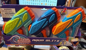 Prime Time--Tidal Storm-Aqua Blitz-Water Blasters-3pk-Blasts Water Up To 25 Feet - Picture 1 of 1