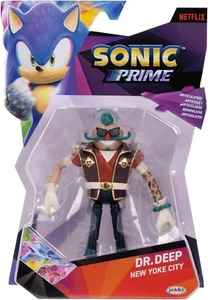 Jakks Sonic Prime Wave 3 New Yoke City Dr. Deep 5" Action Figure New - Picture 1 of 3