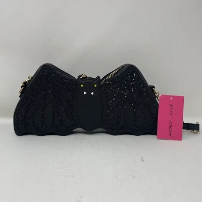 Bolso Bandolera Cartera con Etiquetas Betsy Johnson Going Batty Bat BJ71410F Hal G3D Foto 1 de 4