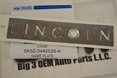 Lincoln MKS 2009-2013 compartimento de equipaje placa de identificación emblema nuevo OE 8A5Z-5442528-A Foto 1 de 2