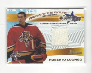 2001-02 Bowman YoungStars Relics Roberto Luongo JERSEY Panthers - Picture 1 of 1