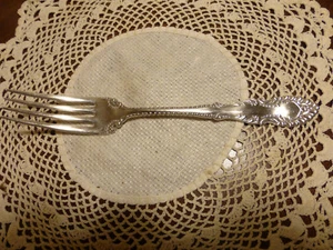 Antique Vintage Rogers Beaded Ornate 1897 Dinner Fork A1 7.5" - Picture 1 of 5