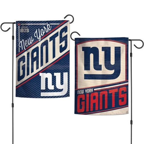 Brand New NFL New York Giants Classic Retro Logo 2 Sided 12.5 X 18" Garden  Flag Cover