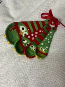 Pier One Christmas Owls Measuring Spoons set/4 New no tags - Picture 1 of 3