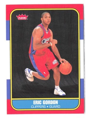 2008-09 Fleer - 1986-87 ретро дебютанты Эрик Гордон #86R-168 дебютант RC Clippers - Изображение 1 из 2