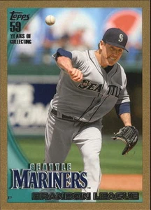2010 Update GOLD Brandon League #1607/2010 #US-138 Seattle Mariners - Picture 1 of 1