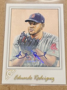 2017 Topps Gallery Autographs #44 Eduardo Rodriguez  