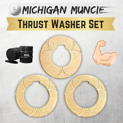 Oilite® BRONZE THRUST WASHER SET for Muncie 4 Speed 1" Counter Shaft - Image 1 of 4