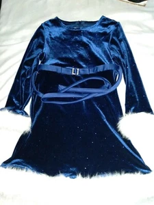 Bonnie Jean Girl Beautiful Blue Dress 5T. - Picture 1 of 6