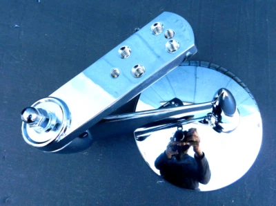 Espejo retrovisor exterior cromado nuevo 1953-1954-1955-1966 camioneta Ford F-100 Foto 1 de 2