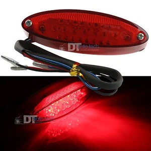 Universal Motorcycle Bike Red LED Brake Tail Stop Indicator Light - Picture 1 of 1