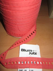 (0,90 €/Meter) 9 m Borte (Band) ca: 2 cm Breit Farbe: Hummer     (DDP2 cm) - Picture 1 of 1