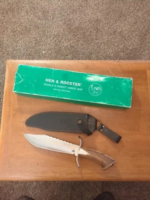 Hen & Rooster 15” Bowie Knife HR-5000 with Leather Sheath - Image 1 of 4