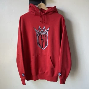 Sudadera con Capucha Vintage West Coast Choppers Roja Para Hombre XLarge Crown Jerzees Super Sweat - Imagen 1 de 6