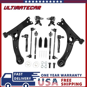 Front Lower Control Arm Ball Joint Sway Bar Links For 2003-2008 Toyota Corolla - Picture 1 of 16