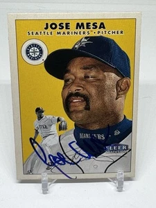 Jose Mesa SIGNIERTE Karte (Seattle Mariners) 2000 Fleer Tradition #319 geprägt - Bild 1 von 3