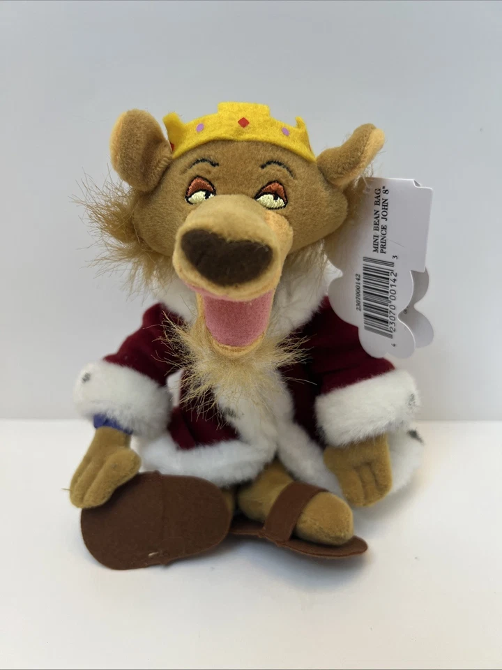 Disney Storerobin Hood Prince John 8in Bean Bag Plush With Tags
