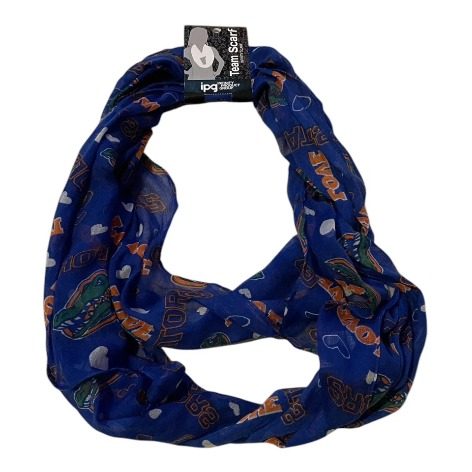 FLORIDA GATORS FOOTBALL LIGHTWEIGHT Blue Orange SCARF Sandol