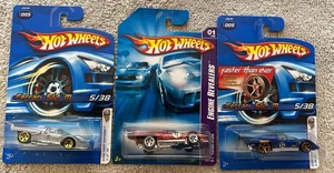 Hot Wheels 3 SET Variaciones FERRARI 512M Rojo y Penske Azul FTE y Plata Primera Edición - Imagen 1 de 11