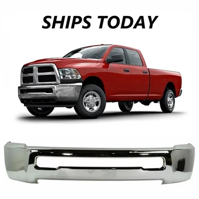 NEW Chrome Front Bumper For 2010-2018 Ram 2500 3500 Without Fogs SHIPS TODAY US Foto 1 de 4