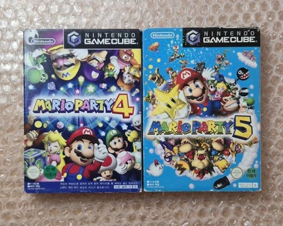 Mario Party Coreano 4 y 5 para Nintendo Gamecube CIB Raro Corea Foto 1 de 4