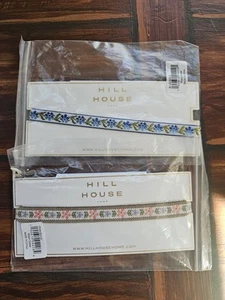 2p Hill House Retro Dainty Coquette Floral 1 Pink, 1 Blue Ribbon Chokers NWT - Picture 1 of 3