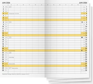 FUENTE Plantilla Calendario Plegable 9x15cm 2026 10-74600006 - Imagen 1 de 1