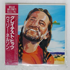 WILLIE NELSON GREATEST HITS CBS 40AP2146 Japan OBI VINYL 2LP - Picture 1 of 1