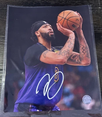 Фотография Энтони Дэвиса с автографом 8x10 с сертификатом подлинности звезда Lakers фотография с автографом - Изображение 1 из 2