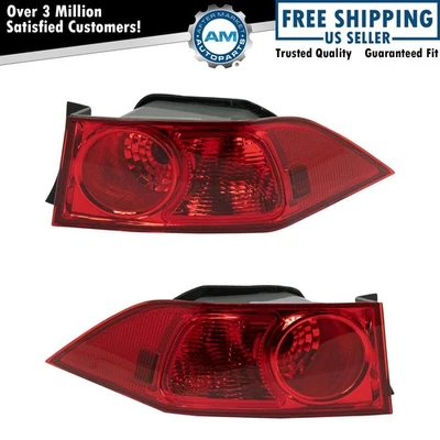 Rear Tail Lights Set Driver & Passenger Side Fits 2006-2008 Acura TSX - Image 1 of 4
