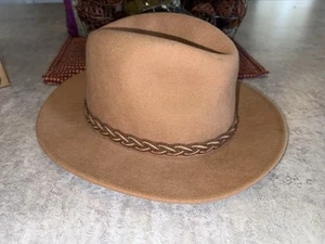 Vintage Dorfman Pacific Company Indiana Jones Hut USA Erwachsene Größe Medium Fedora - Bild 1 von 5