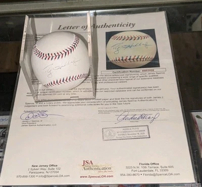 Roy Halladay Phillies Blue Jays HOF Signed Rawlings 2010 All Star Ball JSA - Image 1 of 4