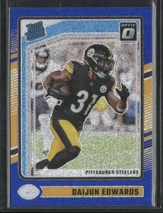 Donruss Optic #223 2024 Daijun Edwards Blue Glitter Pittsburgh Steelers - Imagen 1 de 2