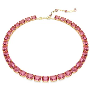 Collar Millenia Cristal Swarovski, Corte Octágono, Rosa, Chapado en Tono Dorado 5683429 - Imagen 1 de 7