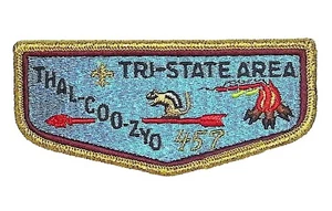 Thal-Coo-Zyo Lodge 457 Tri-State Area WV S4 pb Mrg2014 Flap GMY Bdr - Picture 1 of 2