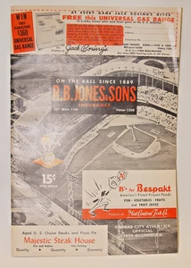 1955 KANSAS CITY As VS BOSTON MLB PROGRAM - Picture 1 of 2