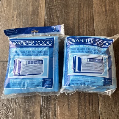 2 Pack PURAFILTER 2000 Window Air Conditioner Filter Pad Cut To Fit NEW OEM - Image 1 of 4