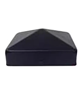 4 in. x 4 in. Black Galvanized Steel Metal Post Caps 12 - Picture 1 of 7