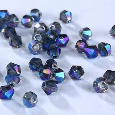 New 2mm 1000pcs Bicone Crystal Glass bead Loose Crafts Beads Jewelry Making - Image 1 of 4