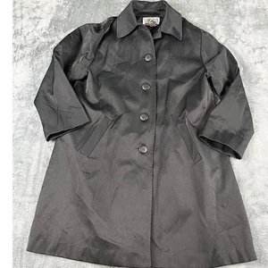 Vintage Vision by American Craftsmen Black Overcoat Made in USA medium exc - Picture 1 of 9