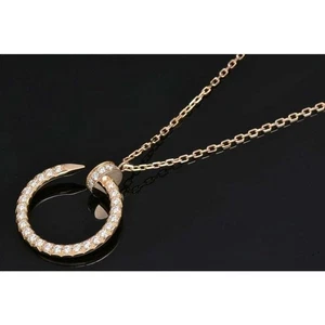 Echtes Cartier Juste un Clou Collier K18PG Rotgold Diamant 0,38ct B3047000 - Bild 1 von 6