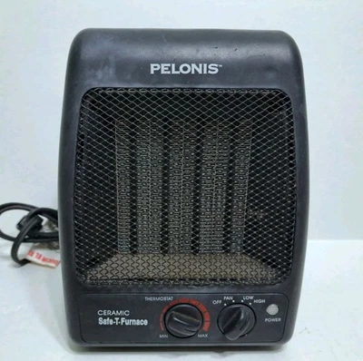Ventilador Calentador de Espacio Pelonis HC-441 Cerámica Safe-T-Furno 1500 W Escritorio Portátil Foto 1 de 4