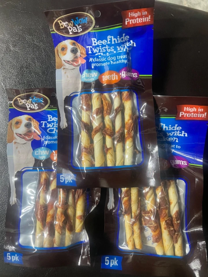 BowWow Pals piel de vacuno giros con pollo Foto 1 de 1